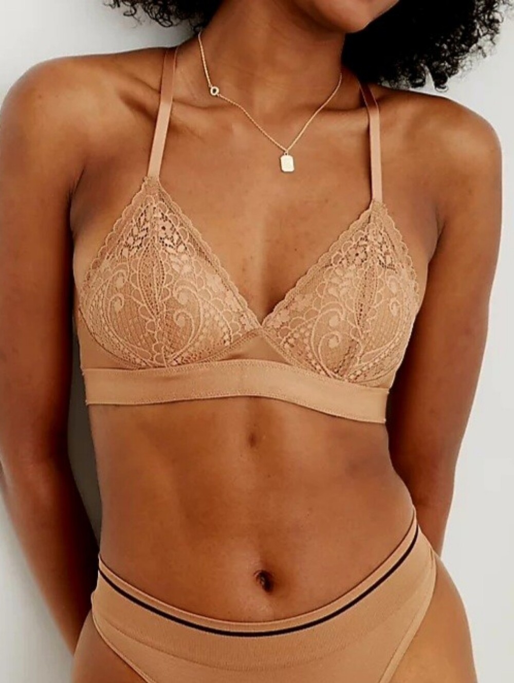 AERIE🏵 Real Power Wireless Push Up Paisley Lace Bra SIZE 38C